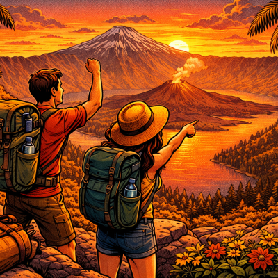 Gunung Rinjani Kembali Viral, Syahdu Meski Dari Jauh